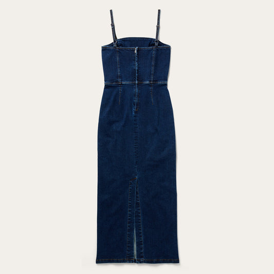 Stretch Denim Fitted Dress