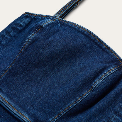 Stretch Denim Fitted Dress
