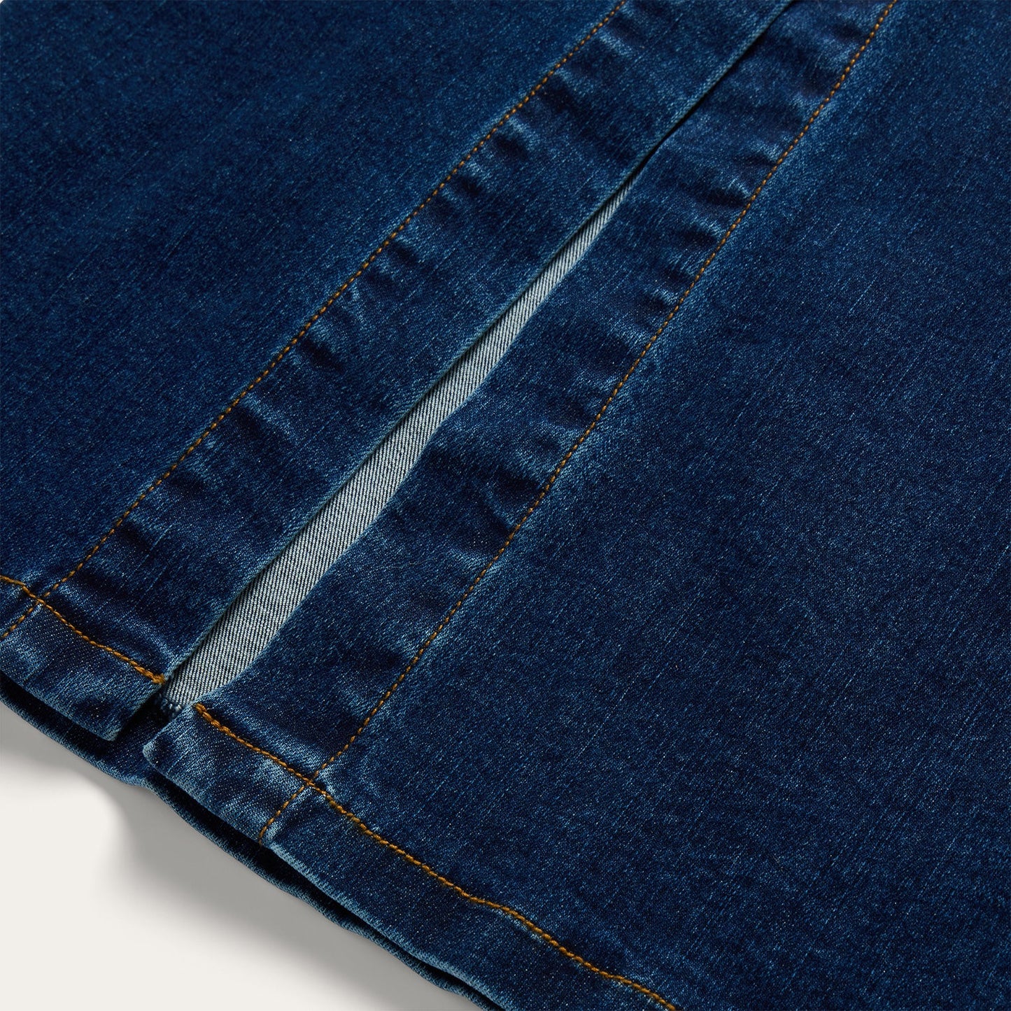 Stretch Denim Fitted Dress