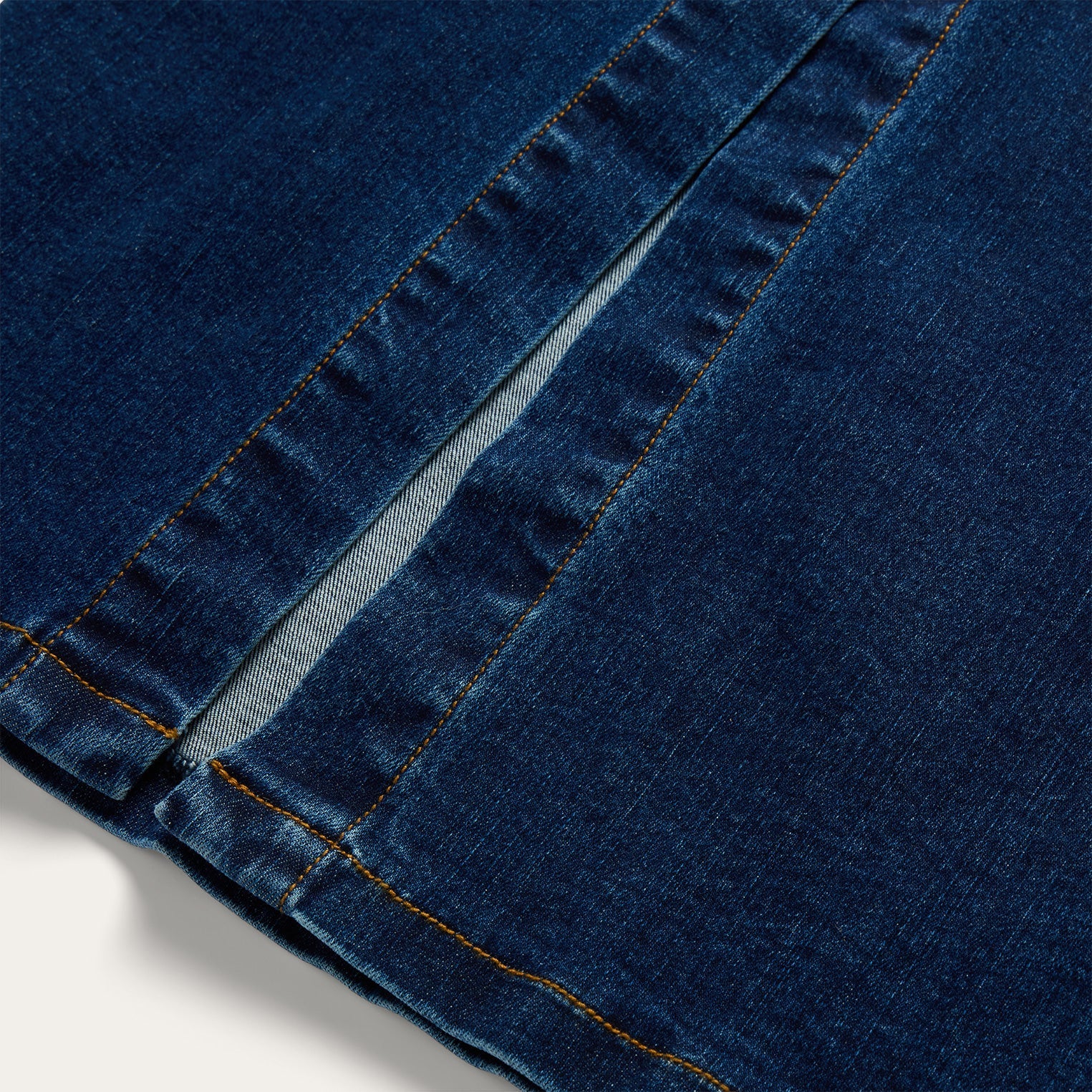 Stretch Denim Fitted Dress
