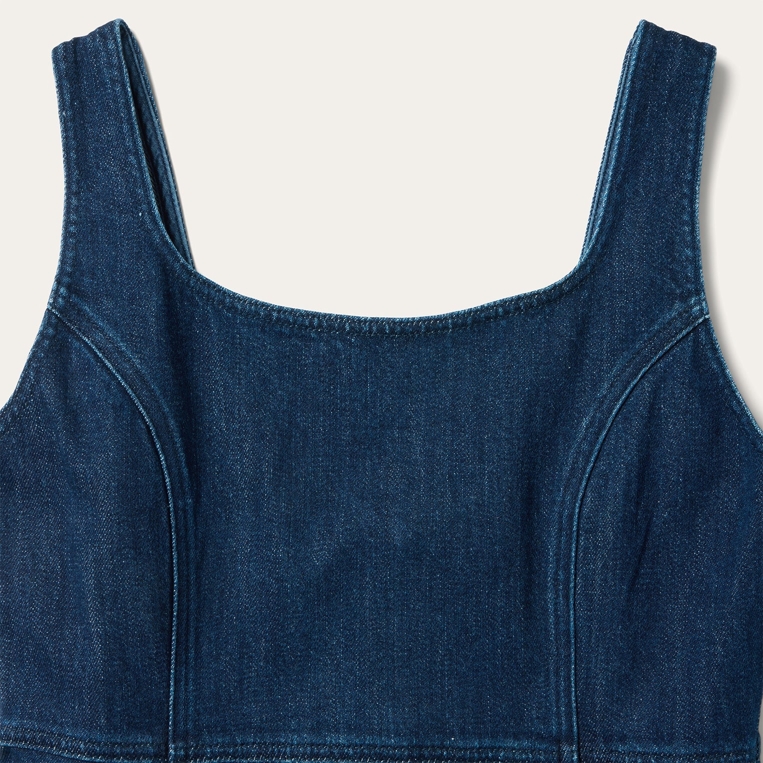 Stretch Denim Tank Dress