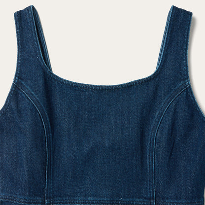 Stretch Denim Tank Dress