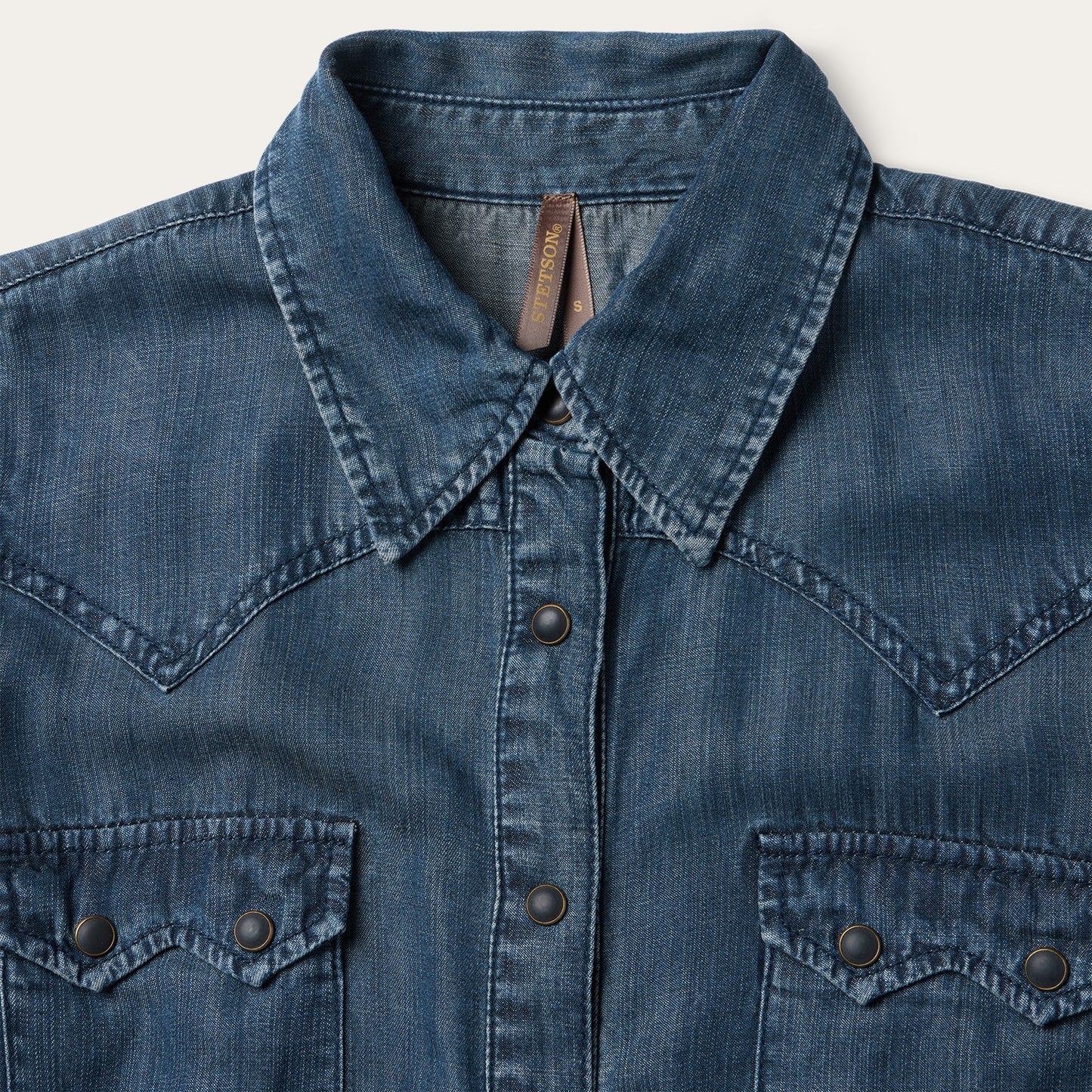 Western Denim Maxi Dress