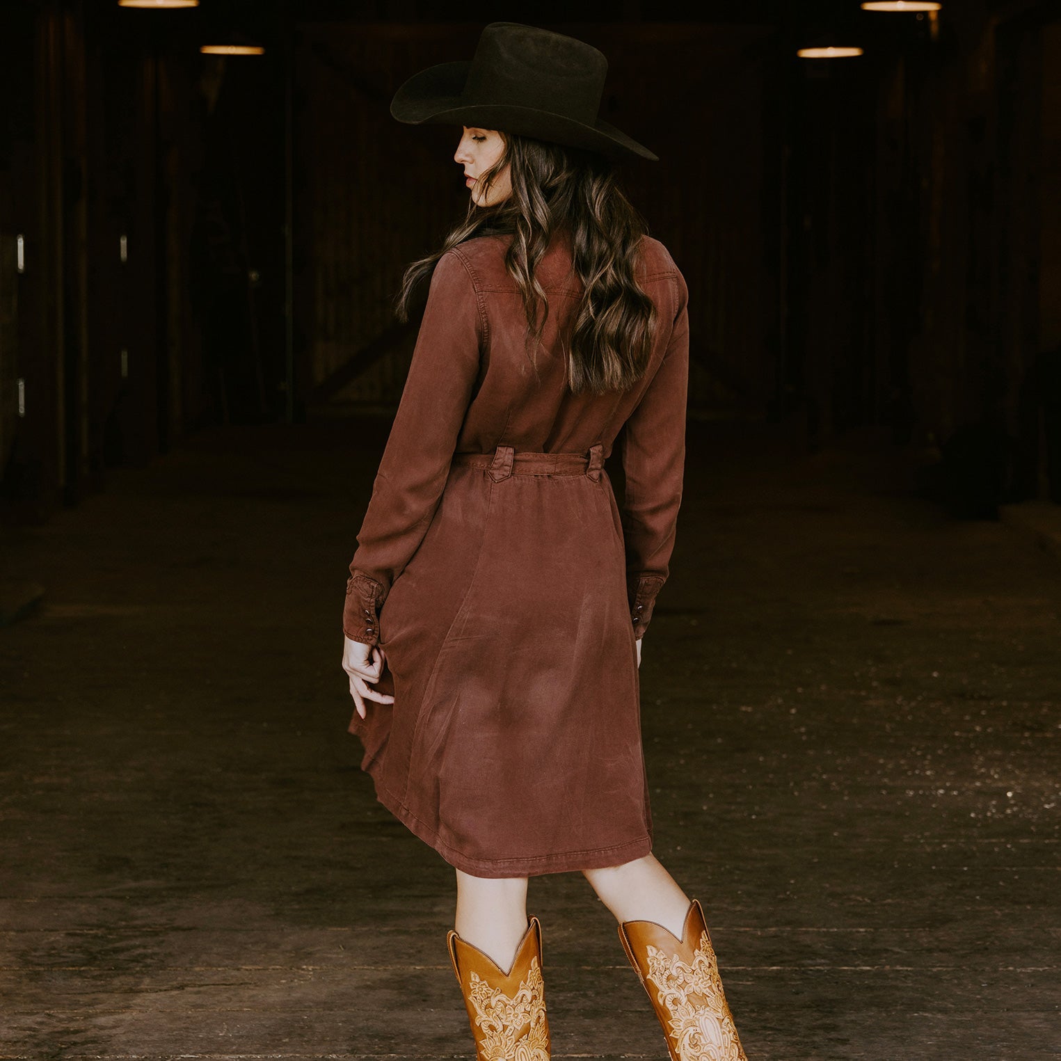 Tobacco Western Dress