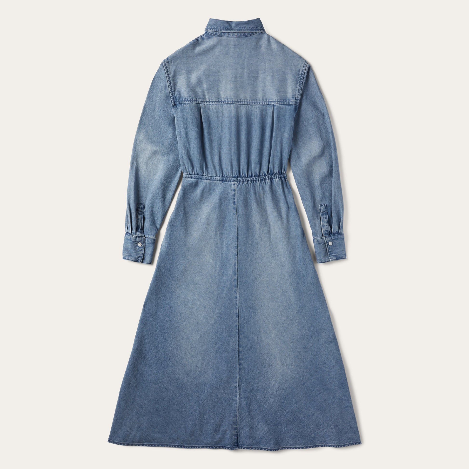 Denim Tie-Front Dress