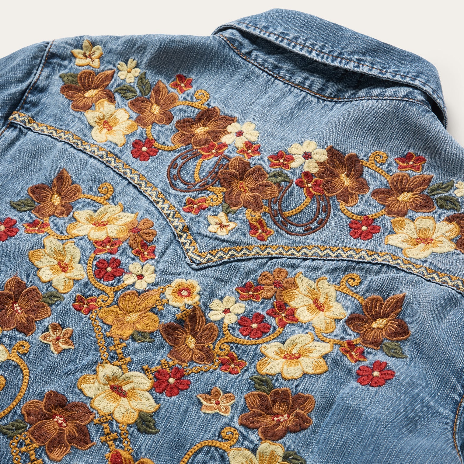 Embroidered Western Shirt Dress