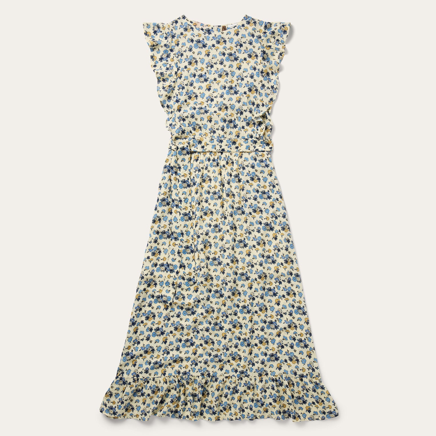 Field Flowers Print Peasant Dress