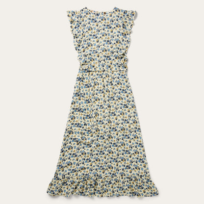 Field Flowers Print Peasant Dress