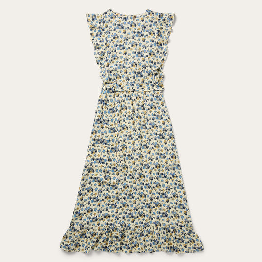 Field Flowers Print Peasant Dress
