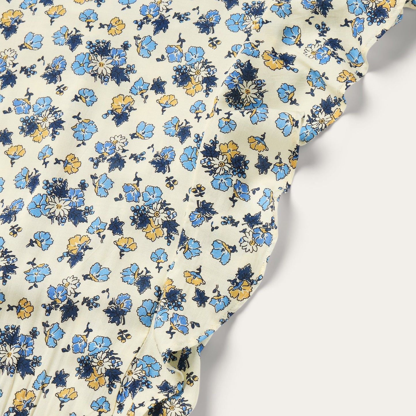 Field Flowers Print Peasant Dress