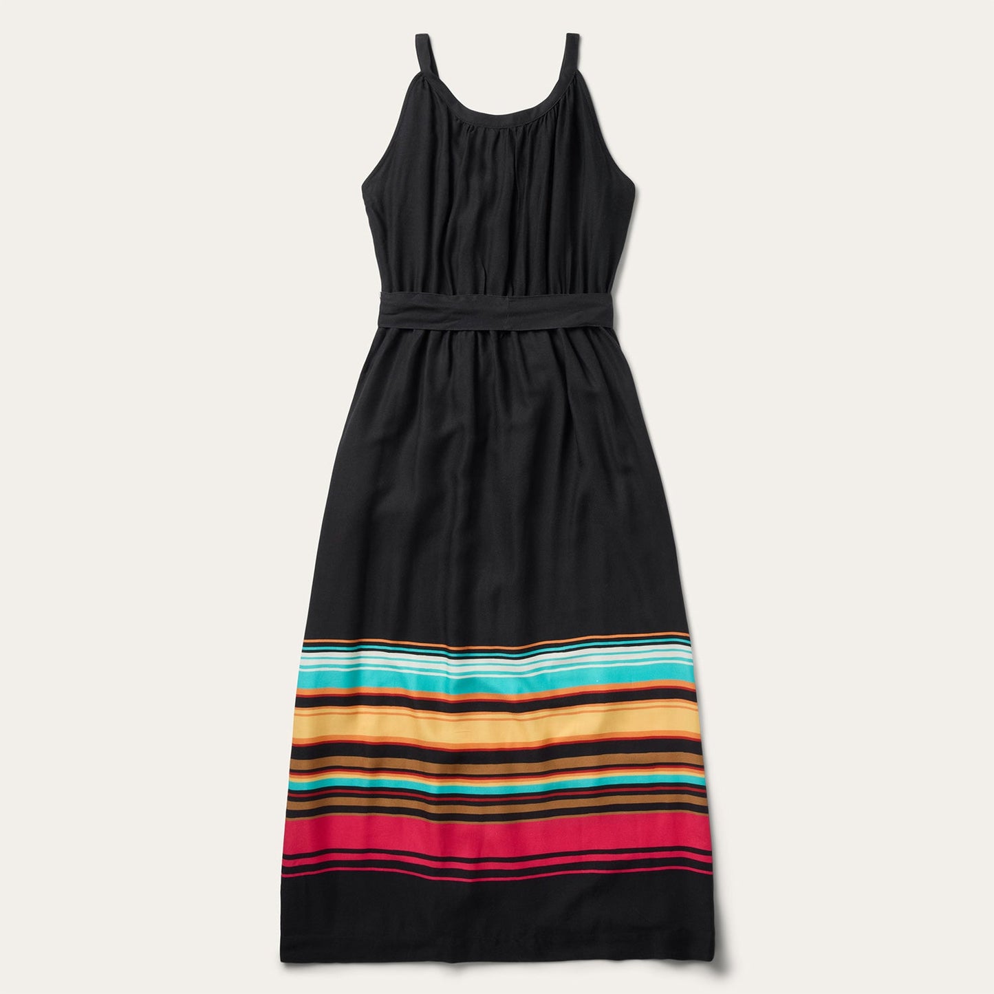 Stripe Border Sleeveless Dress