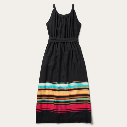 Stripe Border Sleeveless Dress
