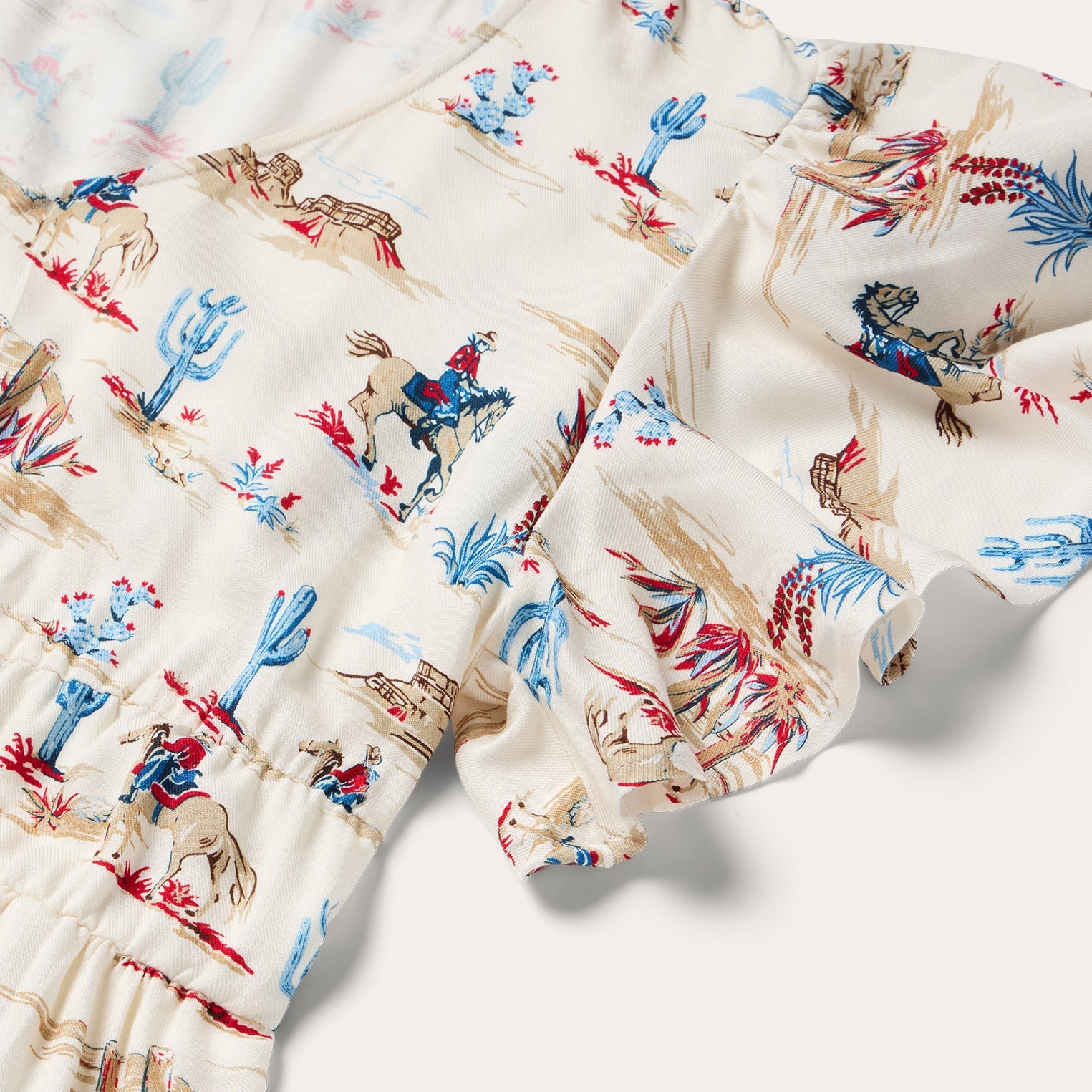 Desert Trails Print Prairie Dress