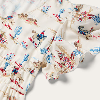 Desert Trails Print Prairie Dress