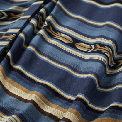 Indigo Serape Print Dress