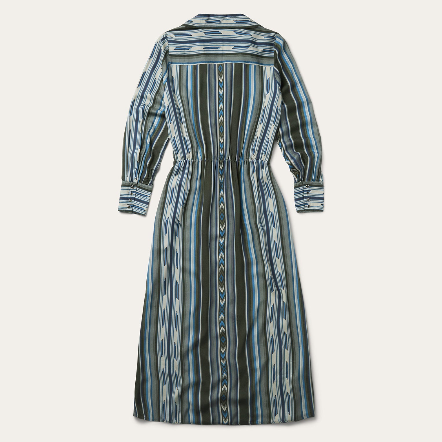 Olive Serape Print Western Dress