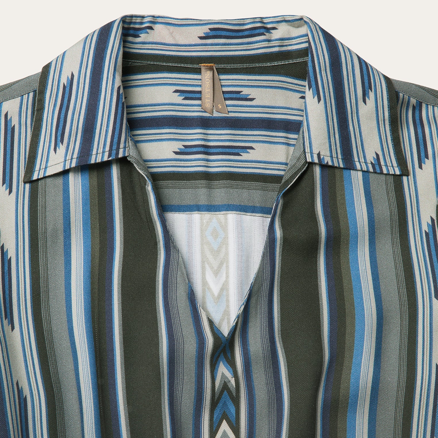 Olive Serape Print Western Dress