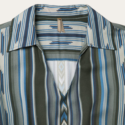Olive Serape Print Western Dress
