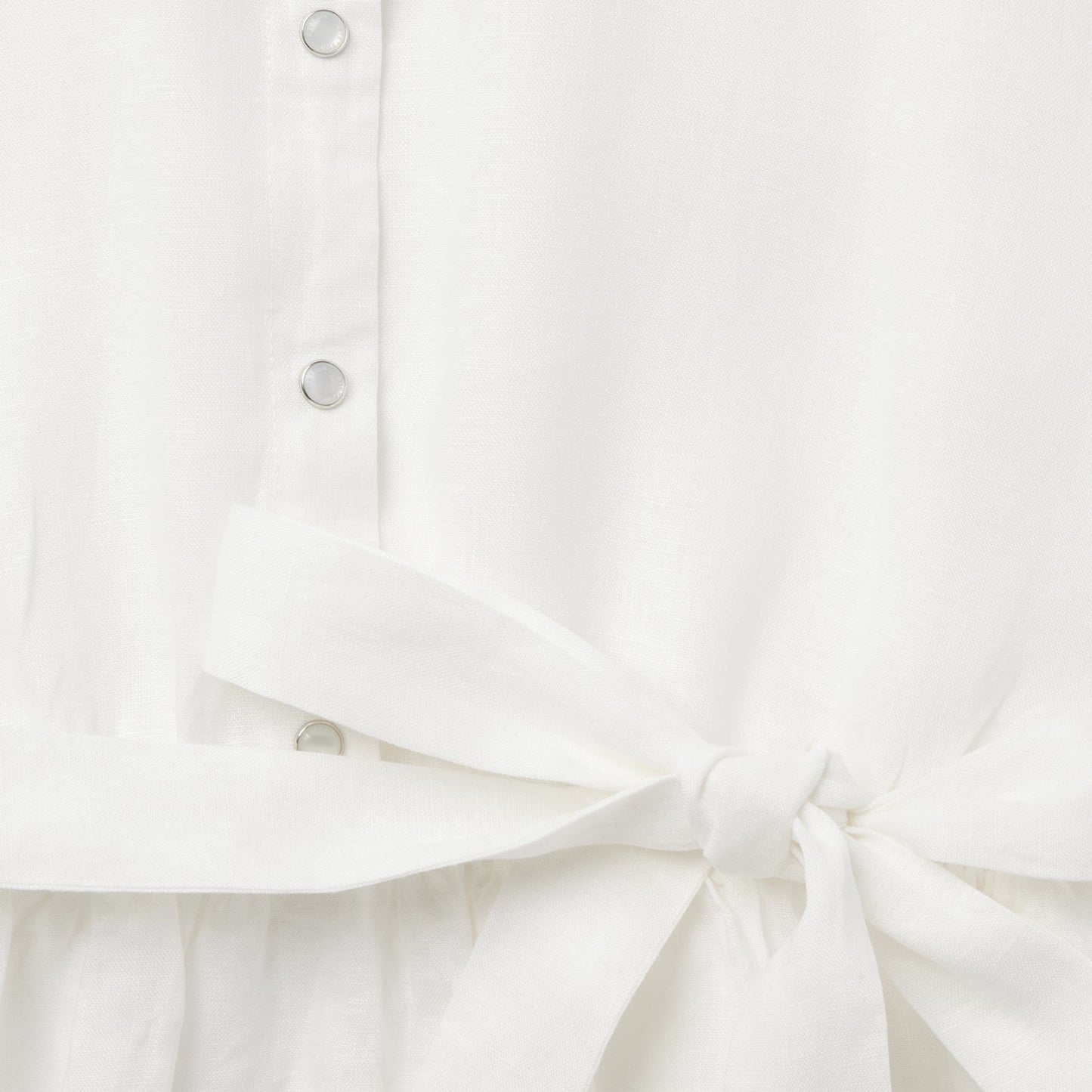 White Linen Shirt Dress