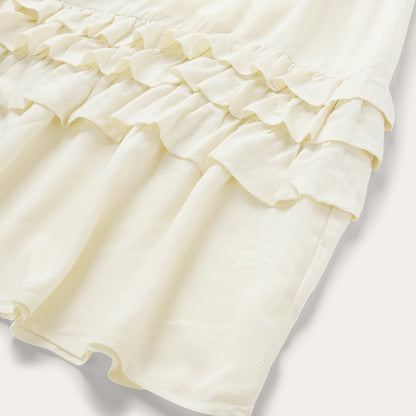 Cream Herringbone Dress