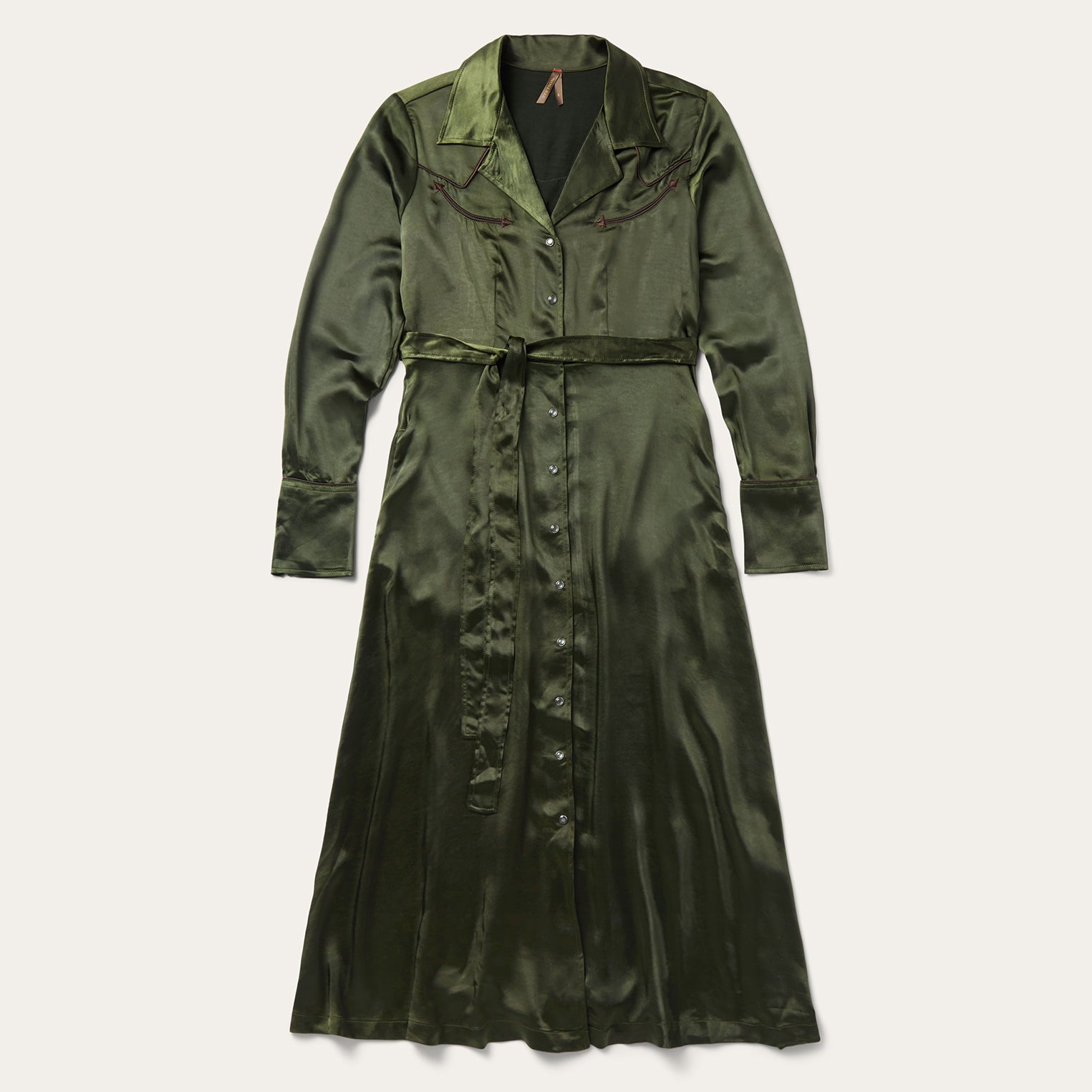 Satin Western Dress