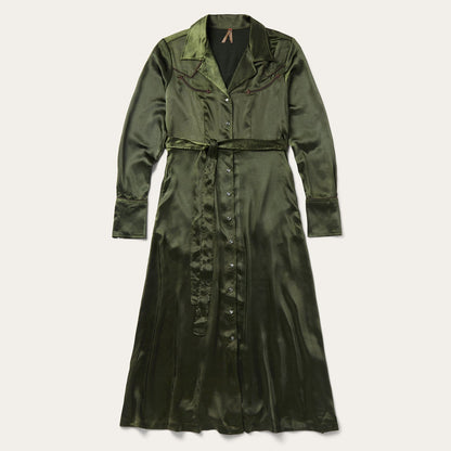 Satin Western Dress