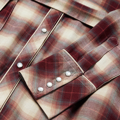 Black Cherry Plaid Shirt Dress