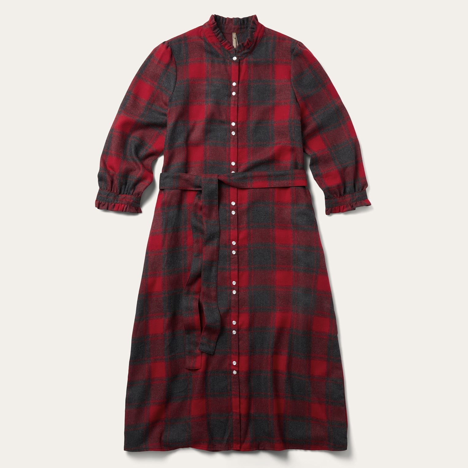 Buffalo Plaid Prairie Shirt Dress