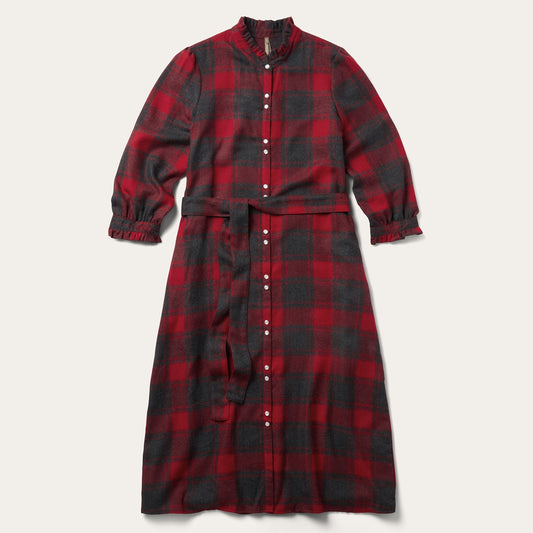 Buffalo Plaid Prairie Shirt Dress
