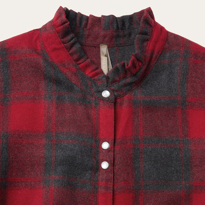 Buffalo Plaid Prairie Shirt Dress