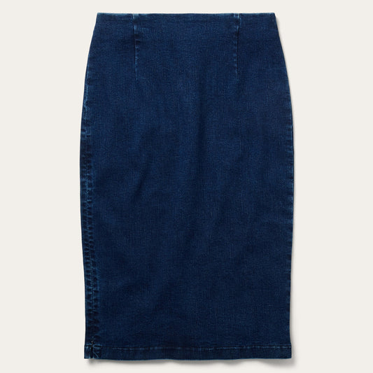 Stretch Denim Pencil Skirt