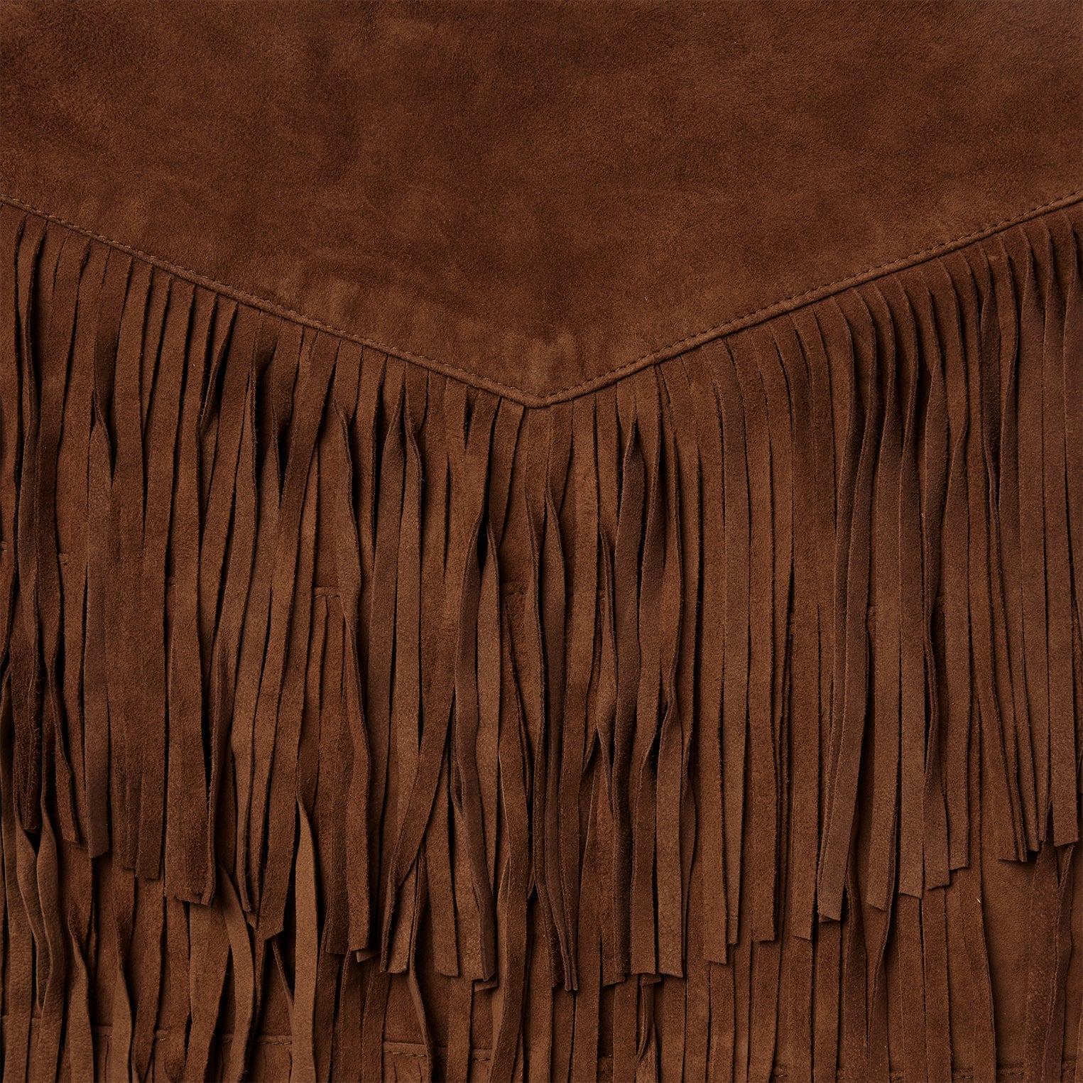 Lamb Suede Fringe Mini Skirt