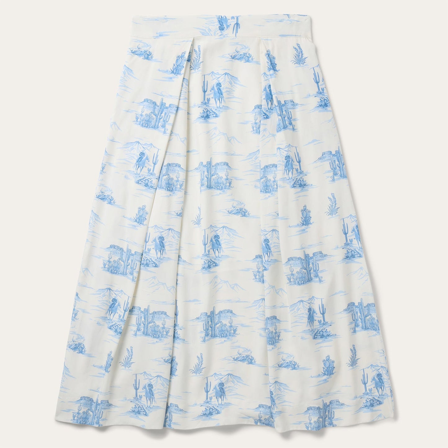 Indigo Trail Print Skirt