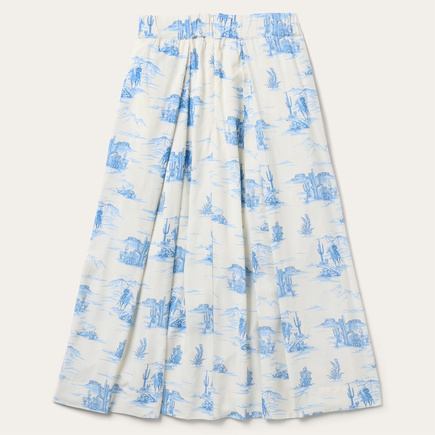 Indigo Trail Print Skirt