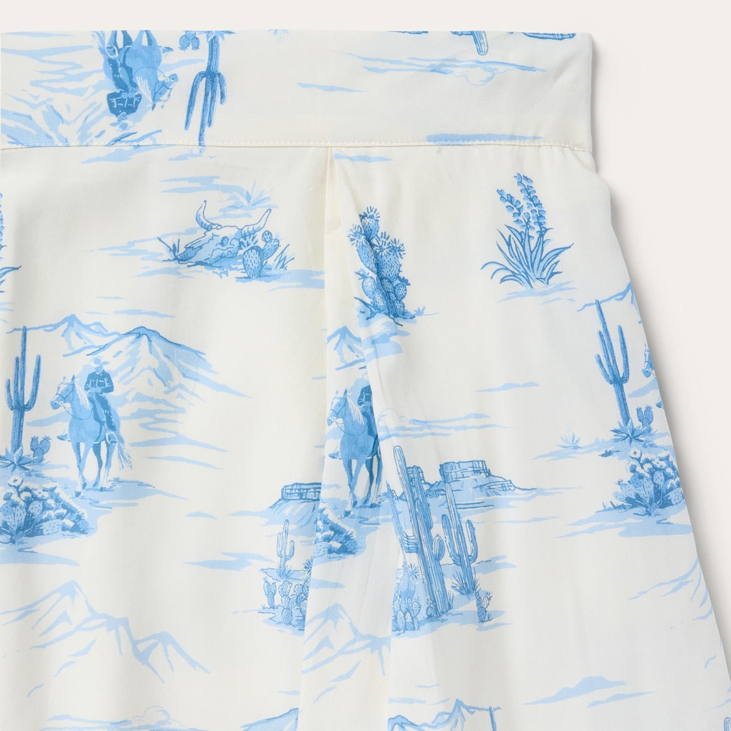 Indigo Trail Print Skirt