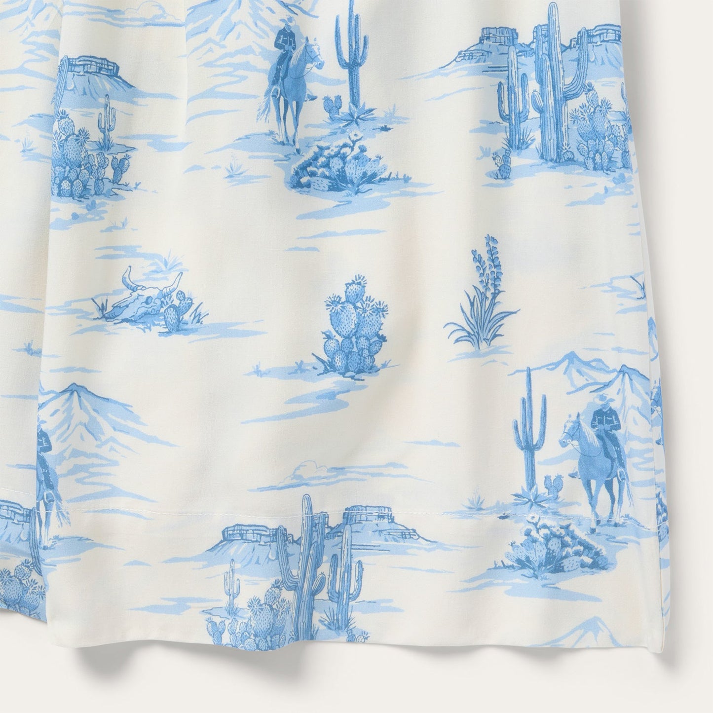Indigo Trail Print Skirt
