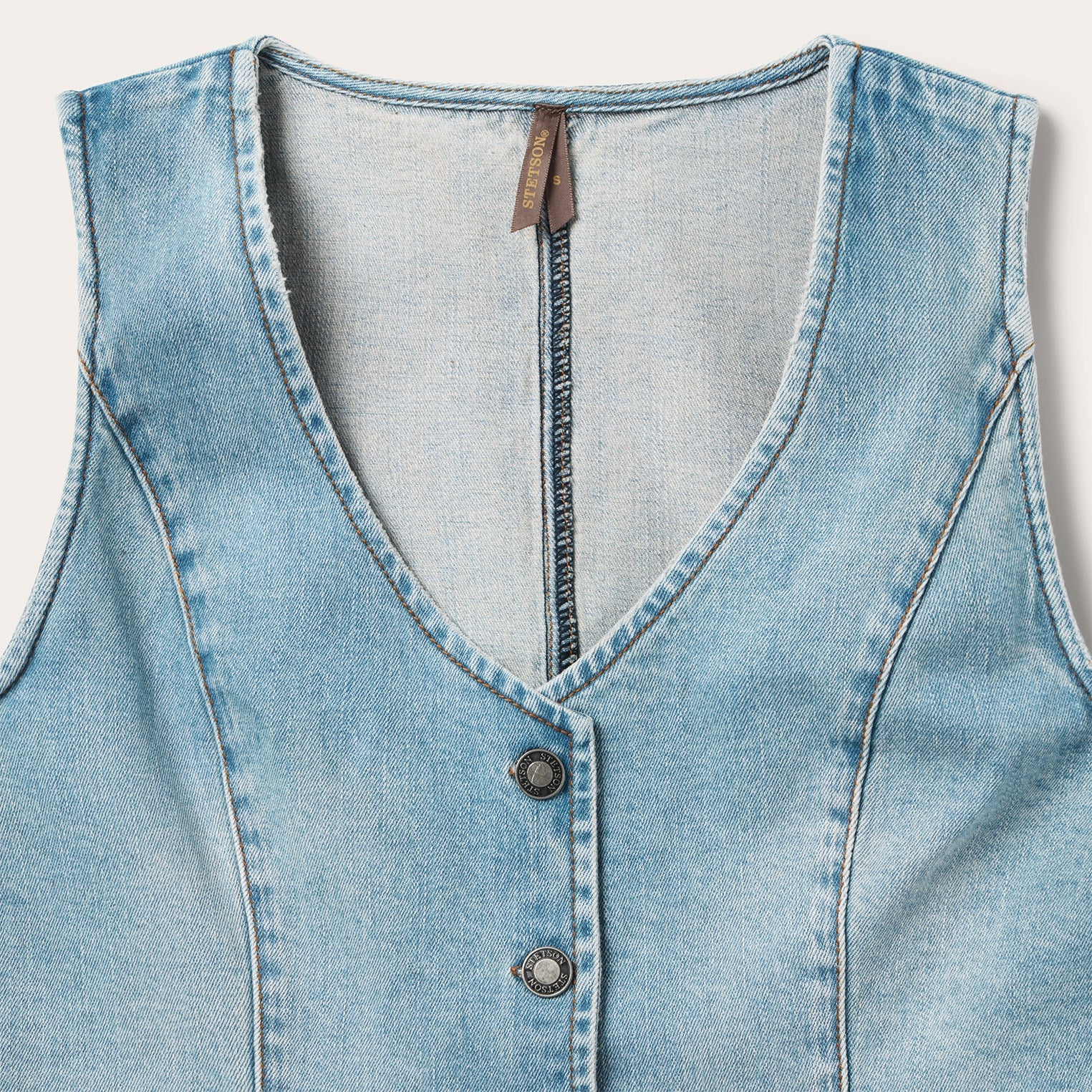 Light Rinse Denim Vest