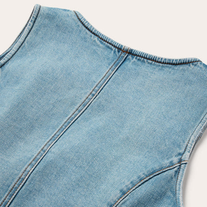 Light Rinse Denim Vest