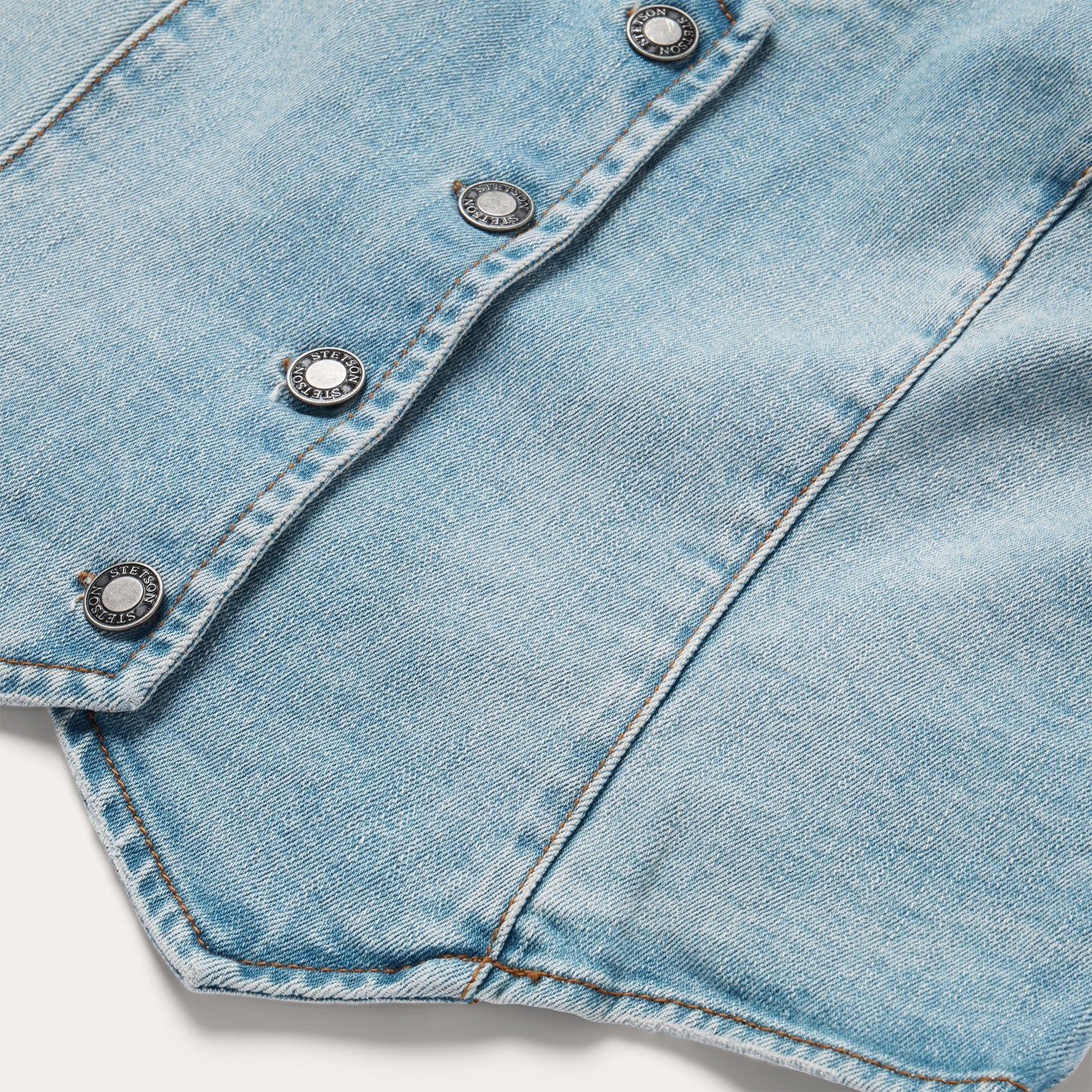 Light Rinse Denim Vest