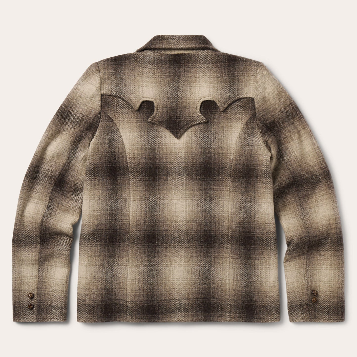 Wool Plaid Western Blazer
