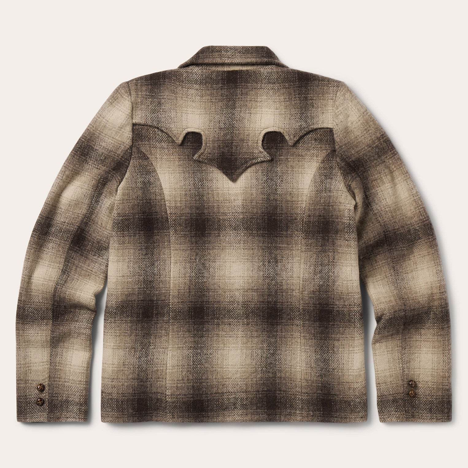 Wool Plaid Western Blazer