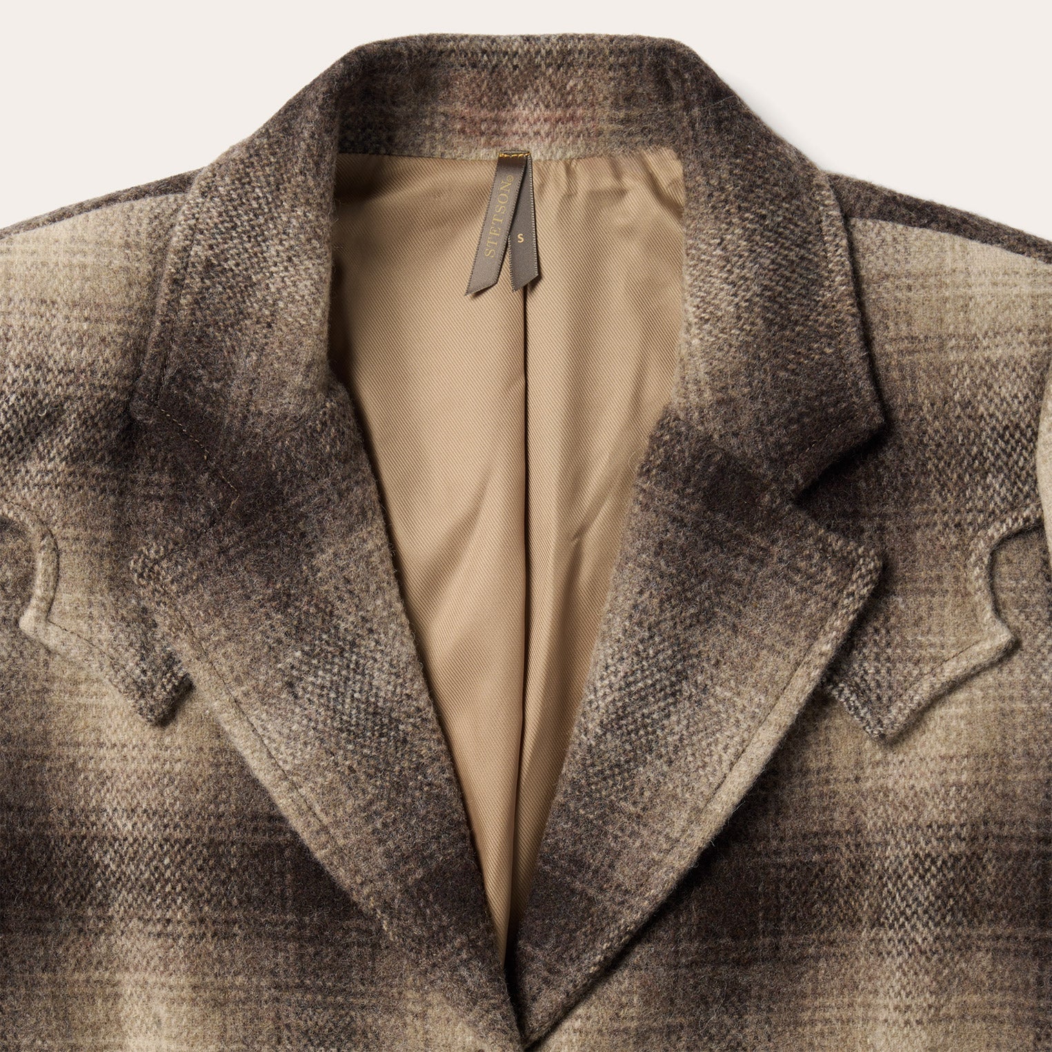 Wool Plaid Western Blazer