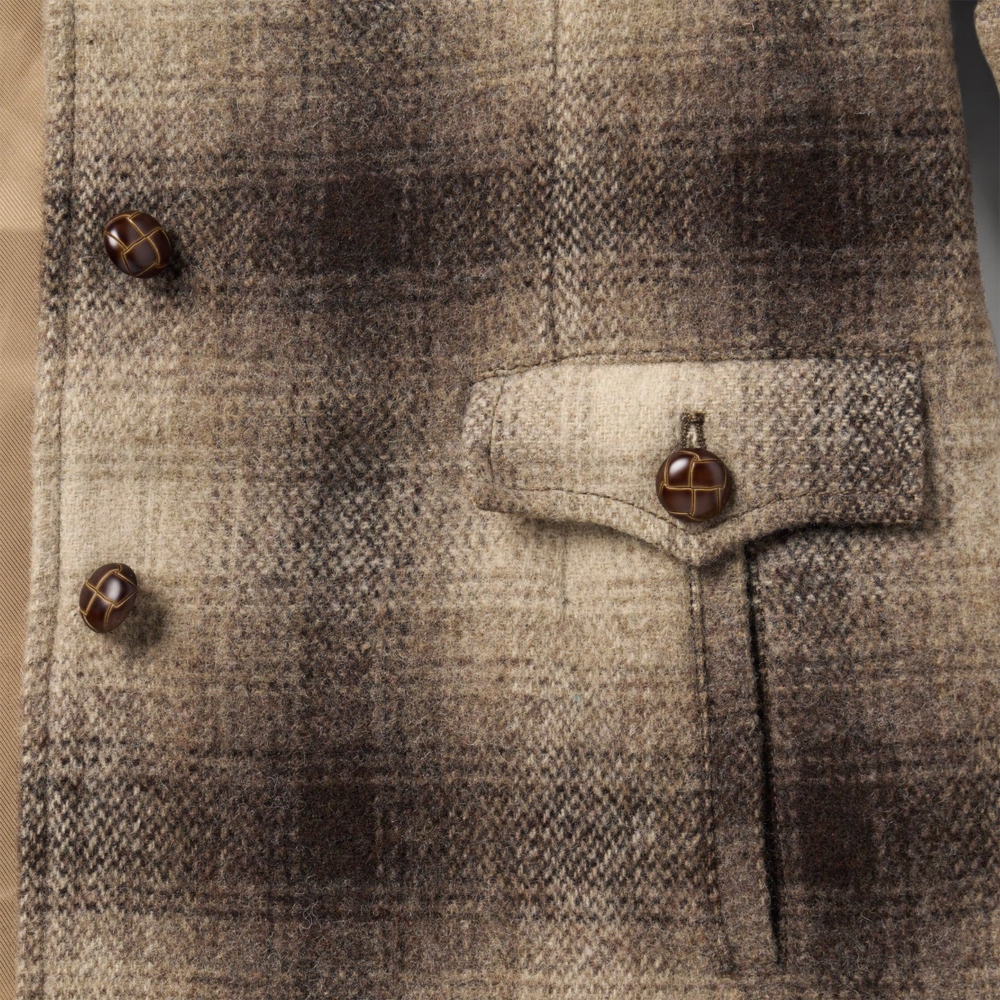 Wool Plaid Western Blazer