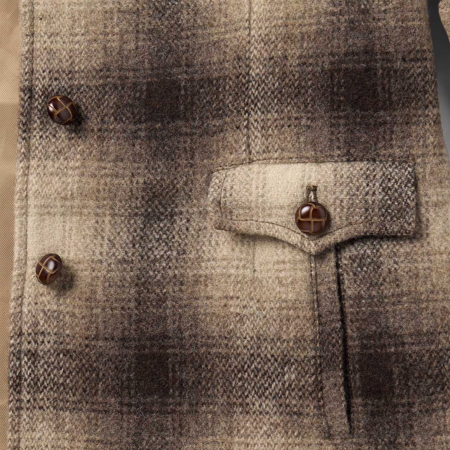 Wool Plaid Western Blazer