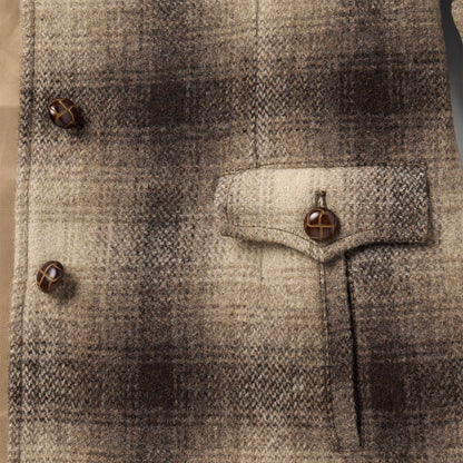 Wool Plaid Western Blazer