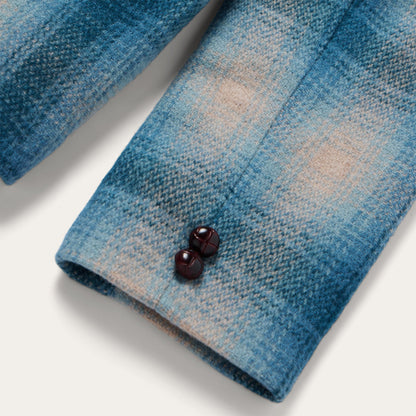 Wool Plaid Western Blazer