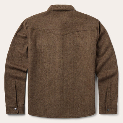 Herringbone Shirt Jacket