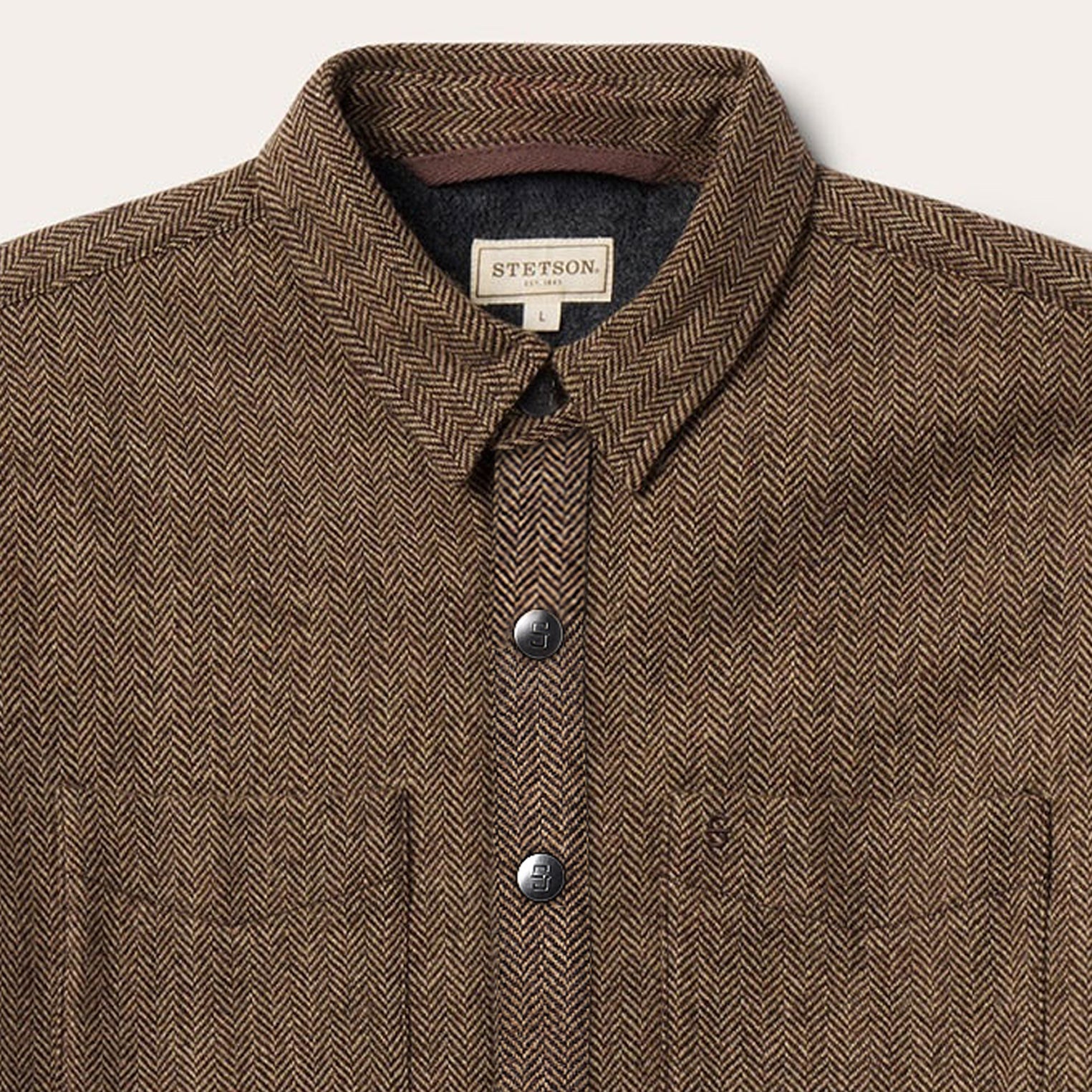 Herringbone Shirt Jacket