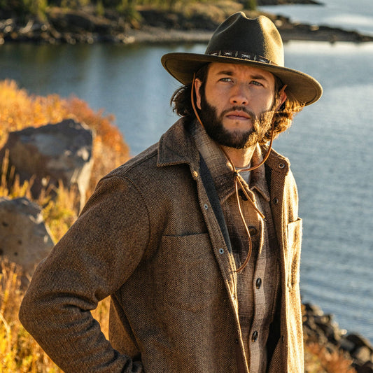 Herringbone Shirt Jacket