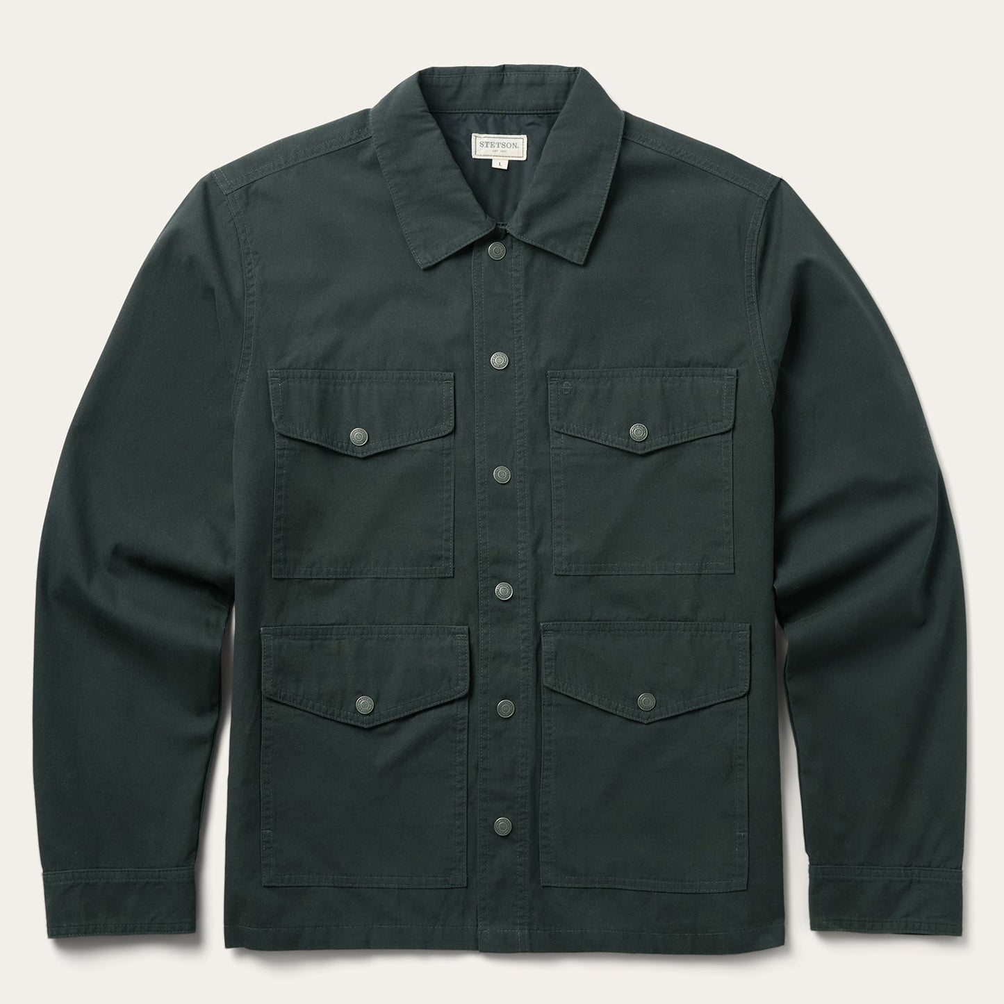 Waxed Canvas Shirt Jacket